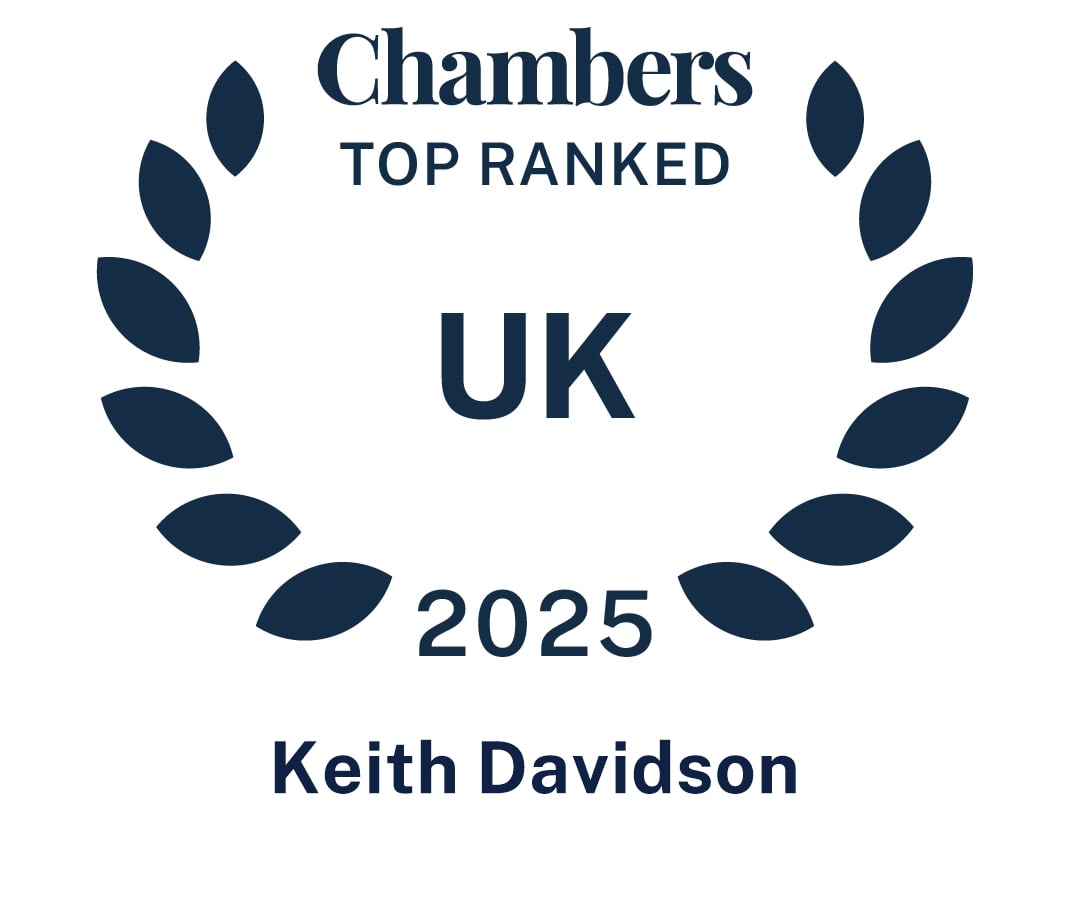 Top Ranked Chambers 2025 - Keith Davidson
